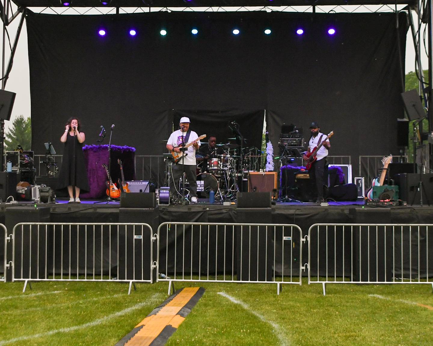 Marlon and the Shakes performs during PrairieFest on Thursday June 12, 2025,  held at PrairieFest Park in Oswego.
