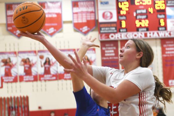 Photos: Oregon girls down Genoa-Kingston 48-32