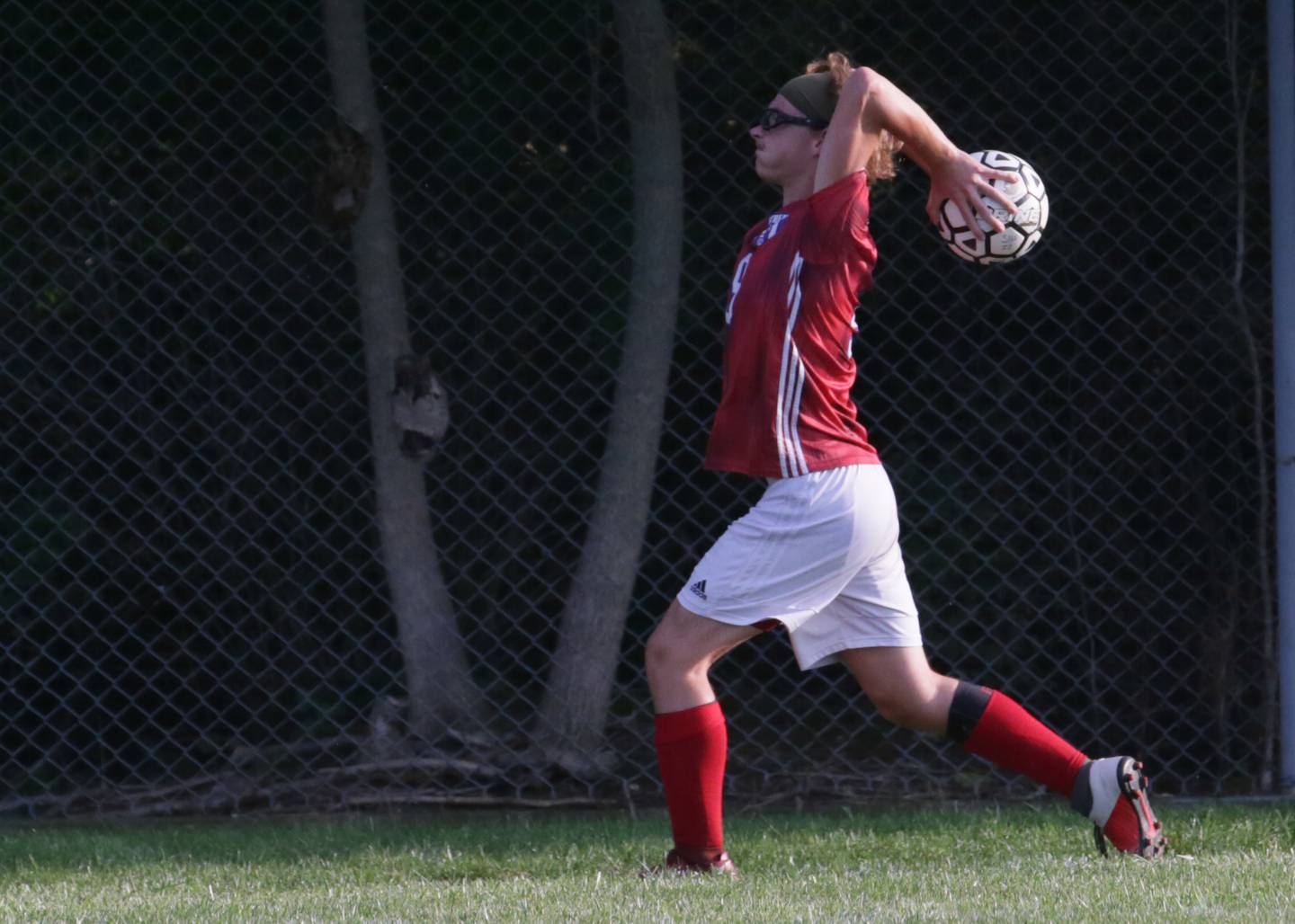 Streator's Connor Akin throws the ball in play against Peotone on Thursday, Sept. 15, 2022, in Streator.